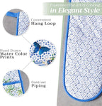 Maison d' Hermine Double Oven Mitts 100% Cotton 7"x35" Double Oven Mitt Heat Resistant BBQ Cooking Gloves with Loop, Baking, Grilling, Home, Kitchen, Handling Hot Pans Spring Summer (Passiflora)