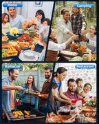 Rechargeable Electric Pepper and Salt Grinder Set, No Battery Needed, whit Gravity Sensing Switch and LED Light, One Hand Automatic Operation, Black, 2 Pack