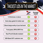 Supa Ant Thickest Canning Lids Regular Mouth (50 Pcs.) Food Grade Tin Can Lids for Canned Food - Buckle Proof & Rust Proof Lid for Canning Kit for Regular Mouth Mason Jars (Ho-made) Canning Supplies