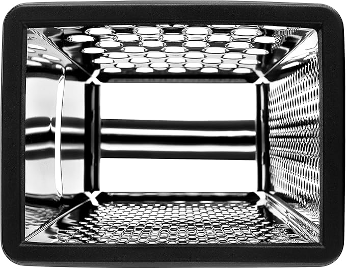 Spring Chef Professional Large Parmesan Cheese Grater, Stainless Steel Metal Box Grater with Handle, 4 Sided Handheld Kitchen Food Shredder for Cheese, Carrot, Veggie, Ginger, Potato - Dishwasher Safe