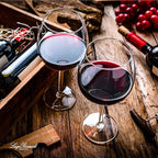 Luigi Bormioli Crescendo Burgundy 22.25 Oz. Red Wine Glasses, Set Of 4, Crystal Balloon Wine Glass, Dishwasher Safe, Made In Italy