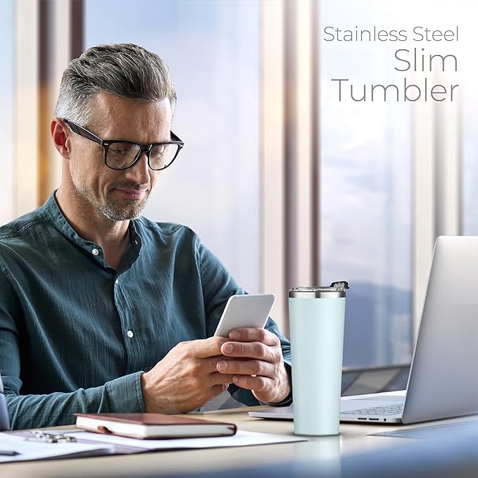 SIPX™ Triple-Insulated Tumblers - 22oz. Premium Modern Tumbler With Lid, insulated Cup Keeps Hot For 6 Hours, Stainless Steel Tumbler Made Of Sustainable Material, Coffee Travel Mug For Home & Office