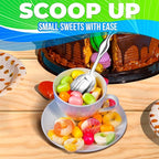 20 Pcs Small Scoops for Canisters – Mini Scoops for Candy, 5.8" Length Stainless Steel Small Food Scoopers for Kitchen, Multipurpose for Cocoa, Coffee, Ice Cream, Parties & Home Use, Easy to Clean