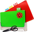 Cutting Board Set: 4-Piece Color-Coded, Non-Slip, BPA-Free, Perfect kitchen essentials for new home, Dishwasher Safe with Premium Scissors and Chopping Board Organizer, Quality kitchen stuff.