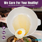 AOSION 12 Inch Nonstick Ceramic Deep Frying Pan,5.5QT Sauté Pan with lid,Large Skillet with Steam Rack,Healthy Jumbo Cooker,Stay Cool Handle,Induction Compatible, PFOA & PFAS Free. (PURPLE)