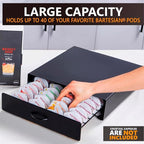 Bartesian Pod Holder – Holds 40 Bartesian Capsules – Stackable Pods Organizer Compatible with BEV by Black & Decker Cocktail Machine
