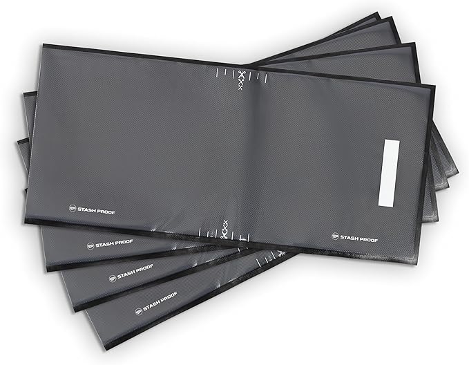 Vacuum Seal Bags 11" x 24" (50 Count) 5.5 Mil, Black and Clear- BPA Free Commerical Grade Food Saver for Storage, Sous Vide, and Meal Prep Sealer Bag