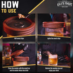 Whiskey Smoker Kit | Cocktail Smoker Kit| Bourbon Smoker Kit| Old Fashioned Smoker Kit with Torch & Glasses, 6 Wood Chips & Gift Box for Smoking Drinks| Whiskey Gift for Men (No Butane Incl.)
