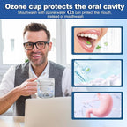 Ozone water cup rechargeable portable mouthwash cup | daily oral care fresh breath 11oz O3 generatorPurification Cup,Home Office Travel brushing teeth,rinsing mouth GlassCupoothbrush Holder