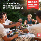 DI ORO Silicone Spatula Set - Rubber Kitchen Spatulas for Baking, Cooking, & Mixing - 600°F Heat-Resistant & BPA Free Silicone Scraper Spatulas for Nonstick Cookware - Dishwasher Safe (3pc, Black)