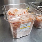 YBSVO 1/6 Size Polycarbonate Food Pans,4"Deep,Clear - Pack of 6