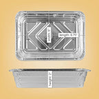 PLASTICPRO Disposable 2 LB Aluminum Takeout Tin Foil Baking Pans 6'' X 8'' X 2'' Inch Bakeware - Cookware Perfect for Baking Cakes,Brownies,Bread, Meatloaf, Lasagna, or Lunchbox, Pack of 50