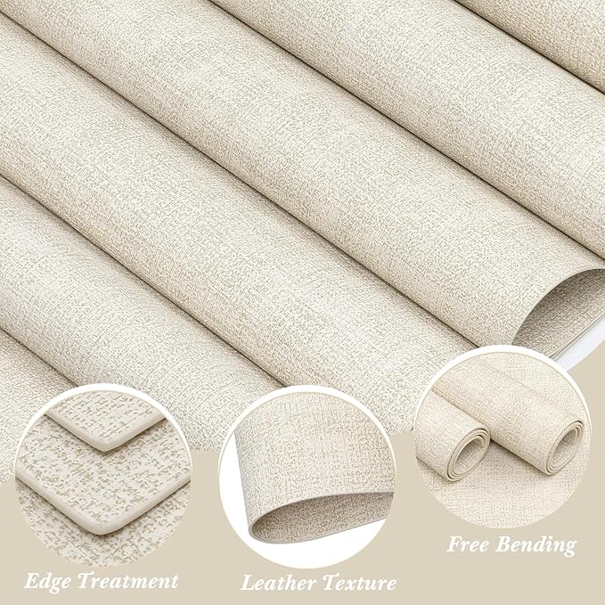 SUEH DESIGN Faux Leather Placemats Set of 6, Wipeable Place Mats Heat Resistant Table Mats Waterproof Dining Table Placemats for Indoor Outdoor Kitchen Dining Table