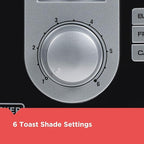 BLACK+DECKER 2-Slice Toaster, T2569B, Extra Wide Slots, 6 Shade Settings, 850 Watts, Crumb Tray, Cancel Button