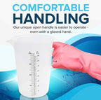 16oz (2 Cup) Measuring Pitcher, Plastic, Multipurpose - Great for Oil, Chemicals, Pool and Lawn - Ounce (oz) and Milliliter (mL) Increments (500 mL)