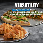 Norjac 14 Inch Pizza Pan, 6 Pack, Round Aluminum Pans, Baking Tray for Oven, Rust-Free, Durable & Long Lasting