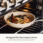 Redchef Nonstick Frying Pan Skillet, Ceramic Non-Stick Saute Pans, 11 inch Cooking Fry Pan with Stay Cool Handle, All Stovetops (Gas, Electric & Induction), Dishwasher/Oven Safe, PFAS-Free, Non Toxic