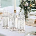 360 Count Extra Heavy Duty Clear Plastic Forks and Spoons, 180 Forks & 180 Spoons, Heat Resistant, Disposable Plastic Silverware Set