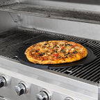 Outset Cast Iron Grill Pizza Pan, 18" Pizza Stone For Oven and Grill