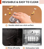 3 Pack Oven Liners for Bottom of Oven, 17x25" Large Heavy Duty Non-Stick Reusable Oven Mat for Electric, Gas, Toaster & Convection Ovens - BPA & PFOA Free, Dishwasher Safe, Kitchen Essentials, Copper