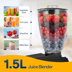 VIVOHOME 3 in 1 Multifunctional Stand Mixer with 6 Quart Stainless Steel Bowl, 650W 6 Speed Tilt-Head Meat Grinder, Juice Blender, Black