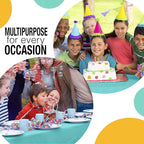 Exquisite Party Solids 54 Inch X 300 Feet Aqua Plastic Table Cover Roll in A Cut - to - Size Box with Convenient Slide Cutter. Cuts Up to 36 Rectangle 8 Feet Plastic Disposable Tablecloths