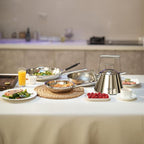 GIPFEL INTERNATIONAL - Tri Ply Stainless Steel Frying Pan Skillet Healthy Cookware - Fry Pans for Induction Gas Electric Stove & Oven Safe (10 inch)