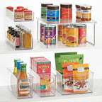 iDesign Recycled Plastic Extra-Large Bin with Easy to Grip Integrated Handles for Kitchen, Fridge, Freezer, Pantry and Cabinet Organization, The Linus Collection, 10” x 8” x 5