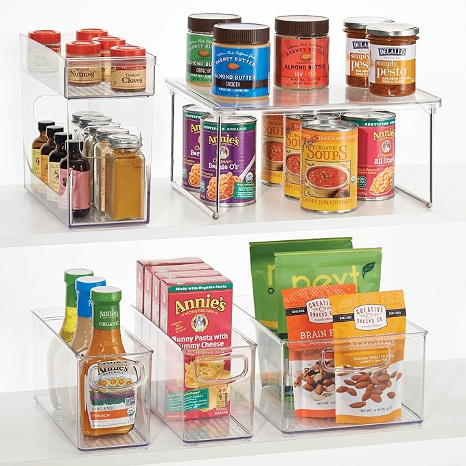 iDesign Recycled Plastic Extra-Large Bin with Easy to Grip Integrated Handles for Kitchen, Fridge, Freezer, Pantry and Cabinet Organization, The Linus Collection, 10” x 8” x 5