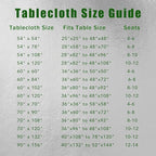 sancua Rectangle Tablecloth - 60 x 84 Inch - Stain and Wrinkle Resistant Washable Polyester Table Cloth, Decorative Fabric Table Cover for Dining Tables, Buffet Parties and Camping, Blue