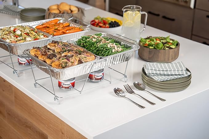 Sterno Fuel Cans - 4-Hour Burn, (24-Pack) Chafing Dish Fuel Can Burners for Food Warmer, Chafer Fuel Canned Heat, Safe Heat