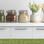 Galashield Glass Jars with Lids Food Storage Jars with Airtight Lids Leak Proof Glass Canisters [25 oz]