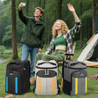 ANILD 30 Cans Cooler Backpack Soft Insulated Leak Proof for Men and Women, 2 Insulated Compartments Portable Backpack for Travel, Camping, Beach and Picnic