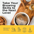 Bean Envy Pour Over Coffee Maker, High-Heat Borosilicate Glass with Reusable Stainless Steel Filter, Glass Coffee Maker (20 Oz)