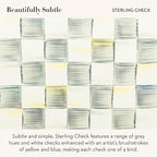 MACKENZIE-CHILDS Enamel Whistling Tea Kettle, Decorative Teapot for Stovetop, Gray-and-White Sterling Check