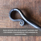 Copper and Steel Coffee Scoop | Food Grade & Measures 2 Tsp | Antique & Rustic Cast Iron Metal Spoon | Use For Espresso Beans, Tea Leaves, or Sugar | Handmade in Maine USA | By Wicks Forge