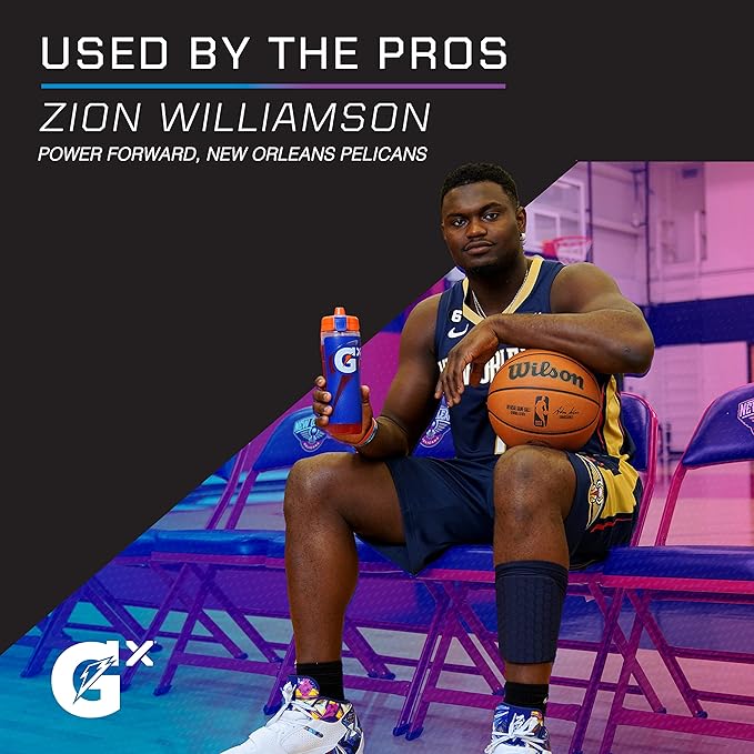 Gatorade Gx Plastic Squeeze Bottle, White, 30oz