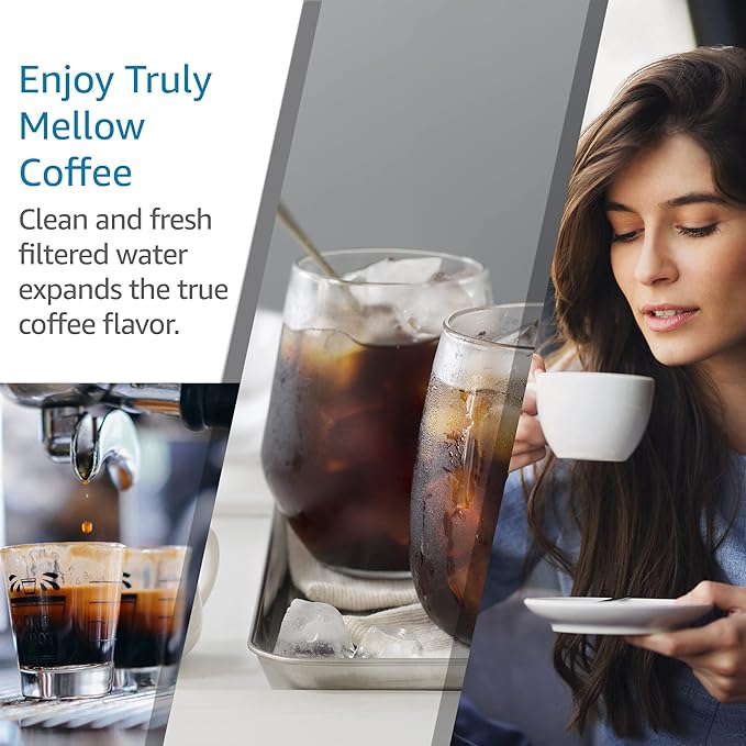 AQUA CREST Coffee Machine Water Filter, Replacement for Jura® Clearyl White, 64553, 7520, 60209, 68739, 62911 - Including Various Models of Nespresso®, Impressa®, TÜV SÜD Certified, 6 Packs