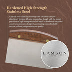 Lamson 3" x 6" Dough (Bench) Scraper with Walnut Handle