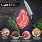 Damascus Chef Knife, Professional Japanese Chef Knife 8 Inch, Kitchen Knife with VG-10 Steel Core and Full Tang G10 Handle, Gift Box