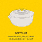 Lodge 6 Quart Enameled Cast Iron Dutch Oven with Lid – Dual Handles, Oven Safe up to 500°F, Stovetop Compatible – Marinate, Cook, Bake, Refrigerate & Serve – Oyster White