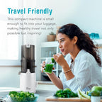 Shine Multi-Batch Compact Cold Press Juicer SMB-1, Hands-Free, Hopper Continuous Feed, Portable