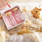 Mumufy 4 Pack Gift for Women Cute Glass Cup Tumbler Flower Iced Coffee Mugs 16 oz Glass with Bamboo Lid & Straw, Mothers Day Birthday Gift for Mom Sister Bridesmaid Baby Shower (Boho Floral)