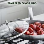 GreenPan Chatham Tri-Ply Stainless Steel 12 Piece Cookware Set, PFAS-Free Pots and Pans, Multiclad, Induction Ready, Fry Saute Sauce Pans, Stockpot, Dishwasher Safe, Oven & Broiler Safe, Silver