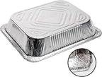 FUNSTITUTION Aluminum Foil Pans 9x13 (30 Pack) - Disposable Aluminum Baking Pans With High Heat Conductivity For Grilling, Cooking, Storing, Prepping