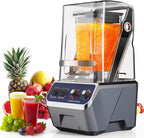 WantJoin Commercial Blender For Smoothies - 68Oz Professional Quiet Smoothie Blender with Shield, 2200W Upgraded Motor, 9 Speeds, 1-660s Timer, Blenders for Frozen Drinks Juice,Dishwasher Safe