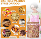 Glass Food Storage Jars 150 Set of 2,Glass Storage Containers Clear Glass Food Canister with Bamboo Lid Airtight For Serving Tea, Coffee, Flour, Sugar, Candy, Cookie, Spice and More (Square)