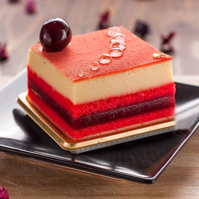 4 Inch Square Aluminum Cheesecake Pan with Removable Loose Bottom for Baking, Cake Mold Bakeware (4.4'' x 4.4'' x 2'')