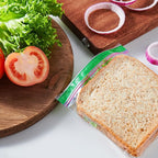 TYPLASTICS Sandwich and Snack Bags, Storage Bags for Food On the Go, Double Zipper for Freshness, Easy Open Design, Reclosable, 360 Count