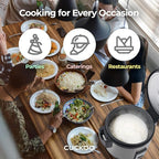 CUCKOO CR-3055 30-Cup (Uncooked) / 60-Cup (Cooked) Large Capacity Commercial Rice Cooker & Warmer with Nonstick Inner Pot, Switch Press (Silver/Black)